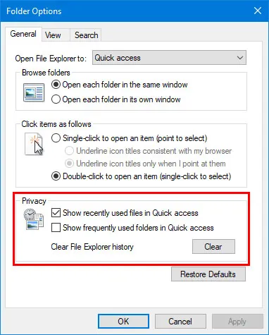 Cara Menghapus Recent File di Windows 10